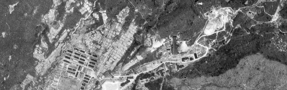 空中写真-三川鉱山-1956年
